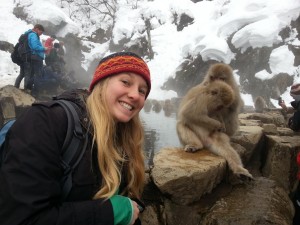 Staff from Matsumoto BackPackers Guesthouse visited the snow monkeys!